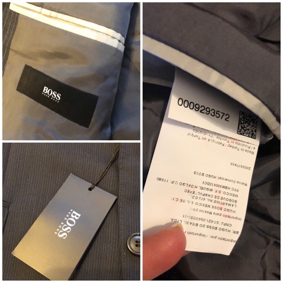 Hugo Boss NEW pin stripe suit jacket blazer 44R - Picture 8 of 8